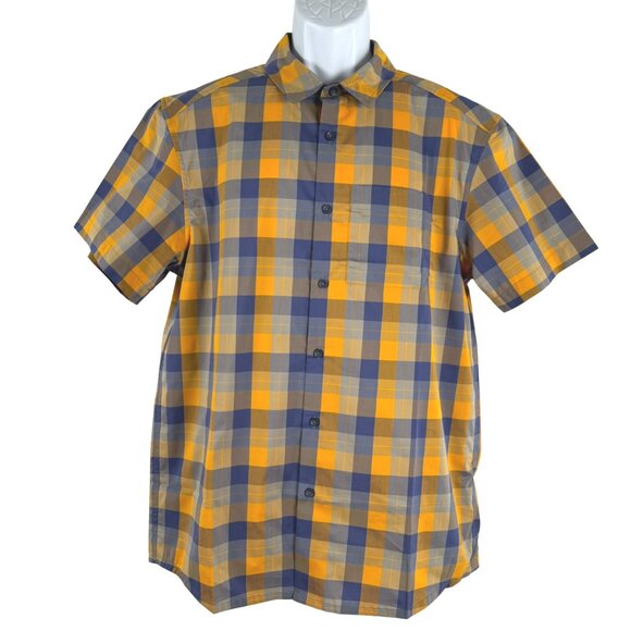 Arcteryx Brohm Shirt Mens Large Short Sleeve Plaid Button Front TP-3502 - Picture 1 of 9